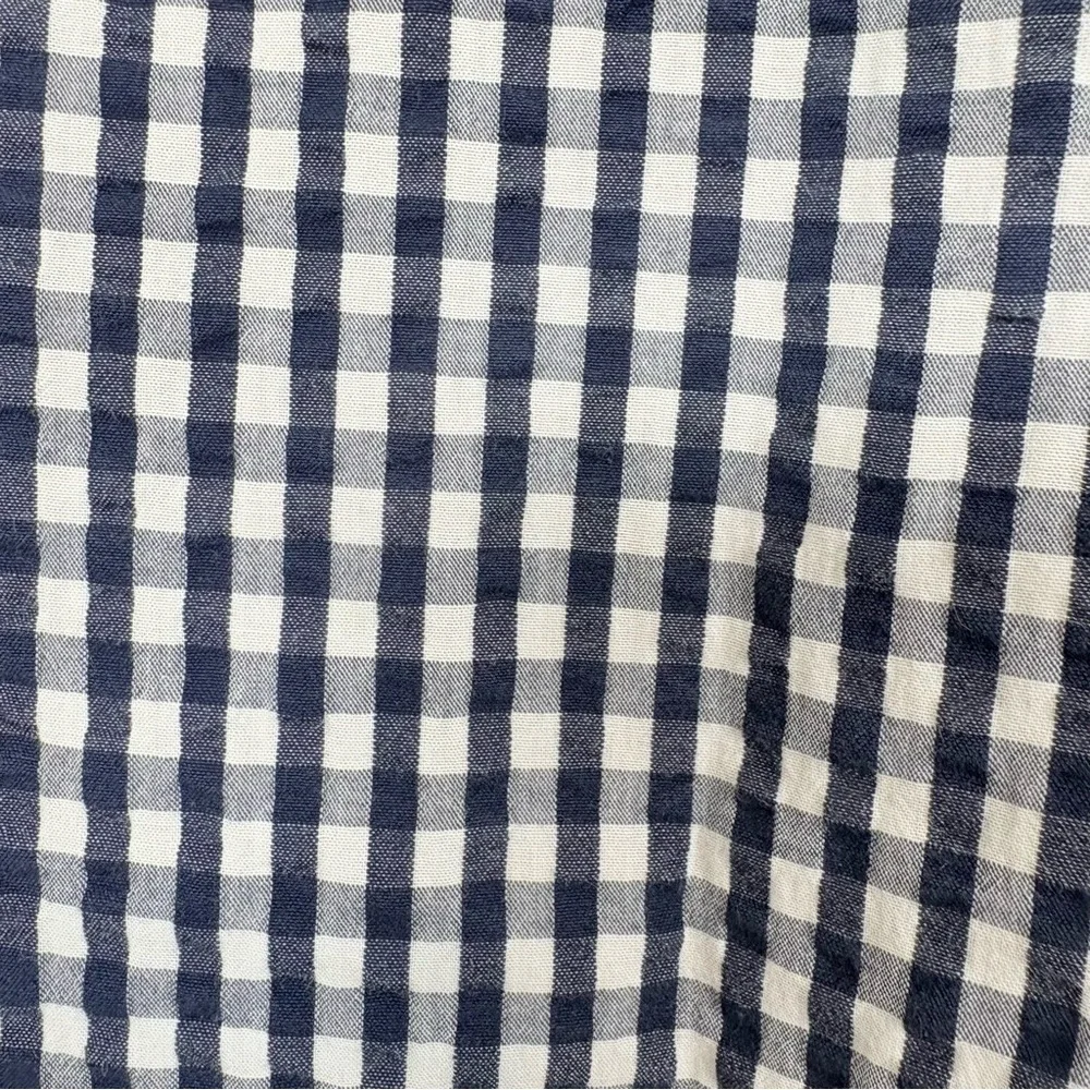J.Crew Navy Check Seersucker Crop Ankle Pants